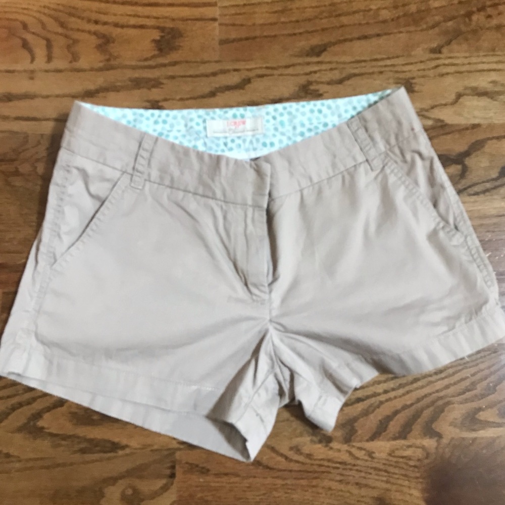 J. Crew Chino khaki shorts size 4